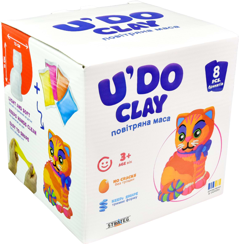 Маса для ліплення Strateg Котик (30747)