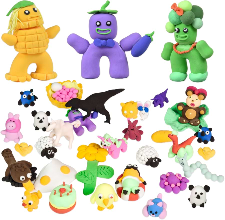 Фото - Масса для лепки Strateg U'DOClay 12 шт. (30837)