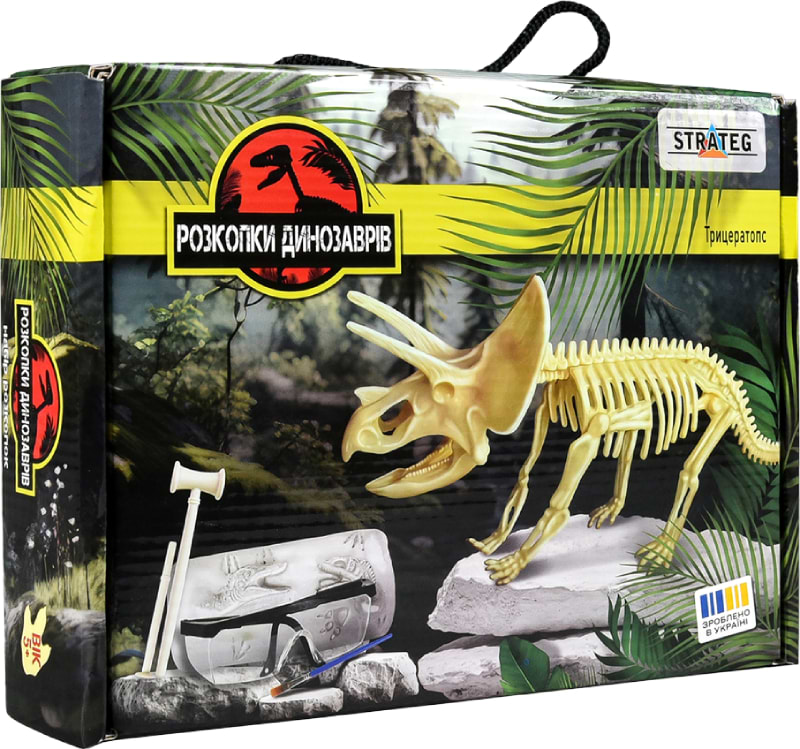 Набор для исследования Strateg Трицератопс укр. (30833)