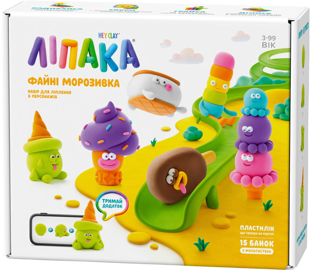 Маса для ліплення Ліпака КЛАСНЕ МОРОЖЕНЕ (15029-UA01)
