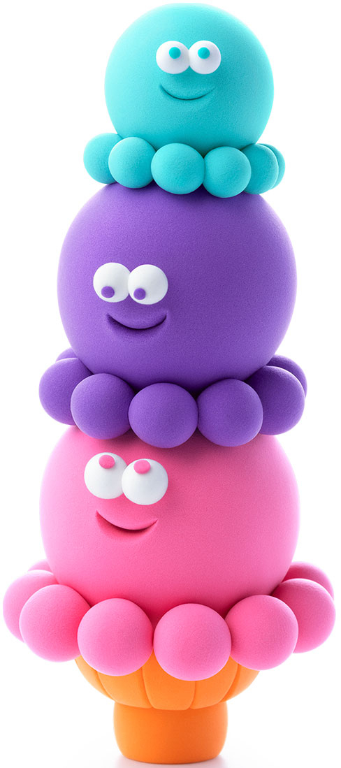 Фото - Маса для ліплення Ліпака КЛАСНЕ МОРОЖЕНЕ: КУЛЬКОНАВТИ (30143-UA01)