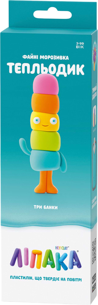 Маса для ліплення Ліпака КЛАСНЕ МОРОЖЕНЕ: ТЕПЛЕДИК (30145-UA01)