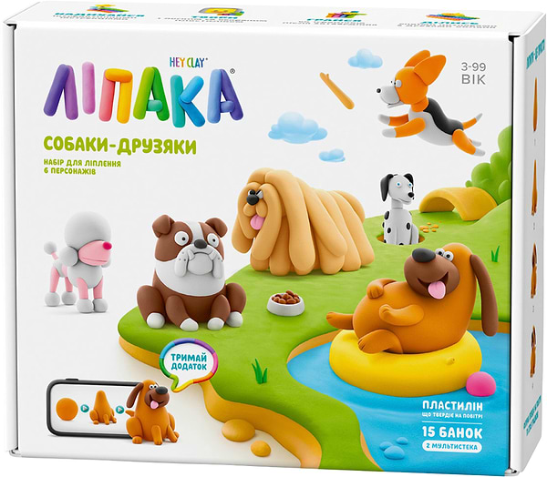 Фото - Масса для лепки Ліпака СОБАКИ-ДРУЗЬЯ (15030-UA01)
