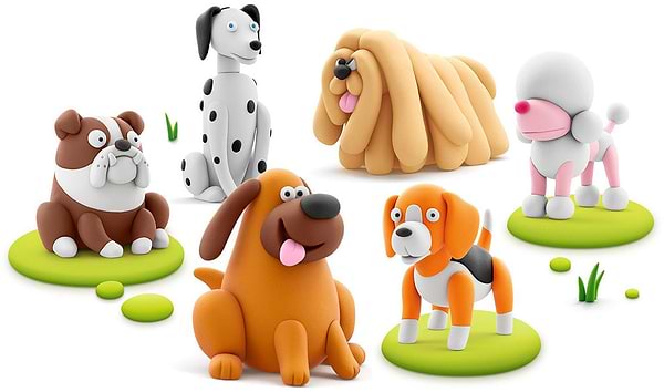 Фото - Масса для лепки Ліпака СОБАКИ-ДРУЗЬЯ (15030-UA01)