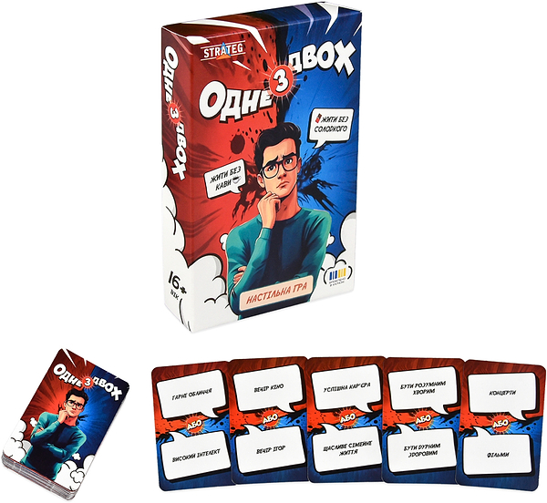 Фото - Настольная игра (12+) Strateg Один из двух на украинском языке(30846)