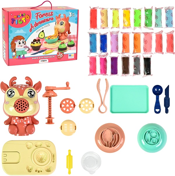 Фото - Ліплення з тіста Strateg Містер тісто Forest adventure українською мовою (41034)