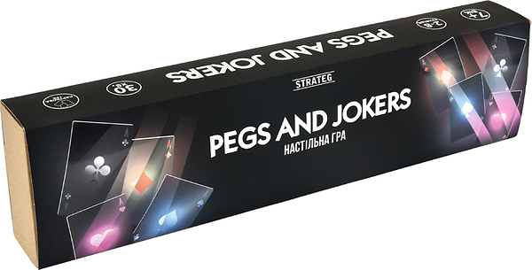 Фото - Настільна гра (5-7 років) Strateg Pegsand Jokersg українською мовою (30348)