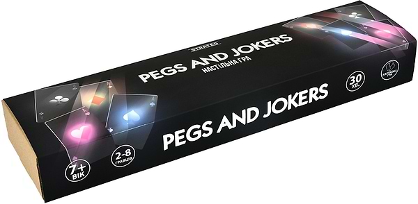 Фото - Настільна гра (5-7 років) Strateg Pegsand Jokersg українською мовою (30348)