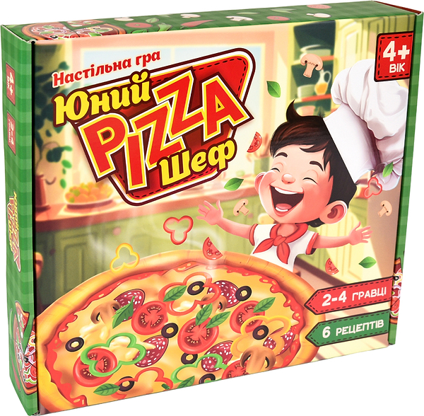 Фото - Настільна гра (3-4 роки) Strateg Юний Pizza Шеф українською мовою (30781)