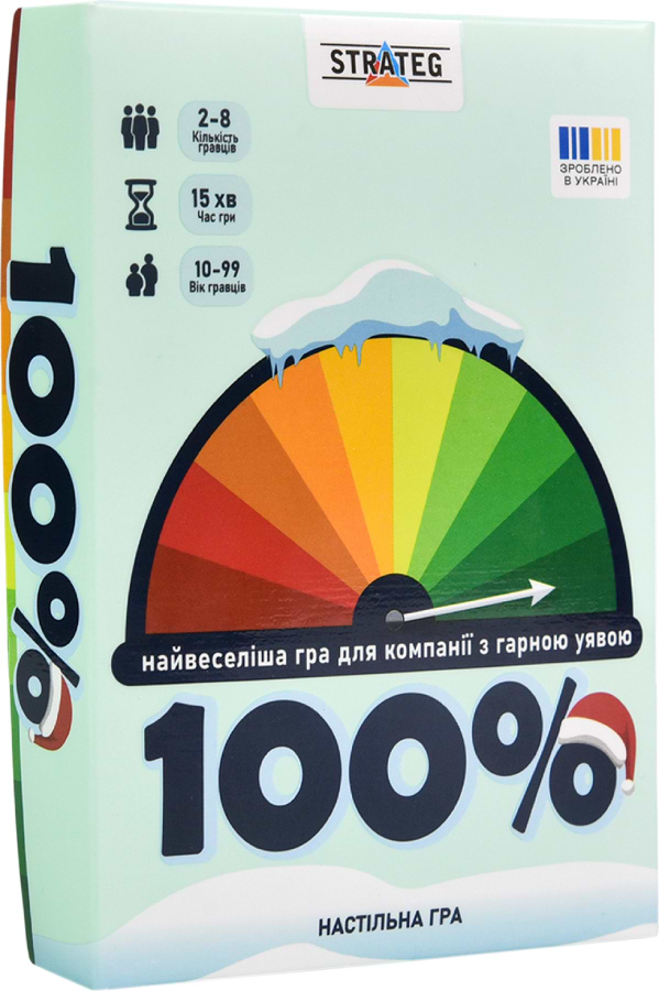 Фото - Настольная игра (8+) Strateg 100% развлекательная на украинском языке (30802)