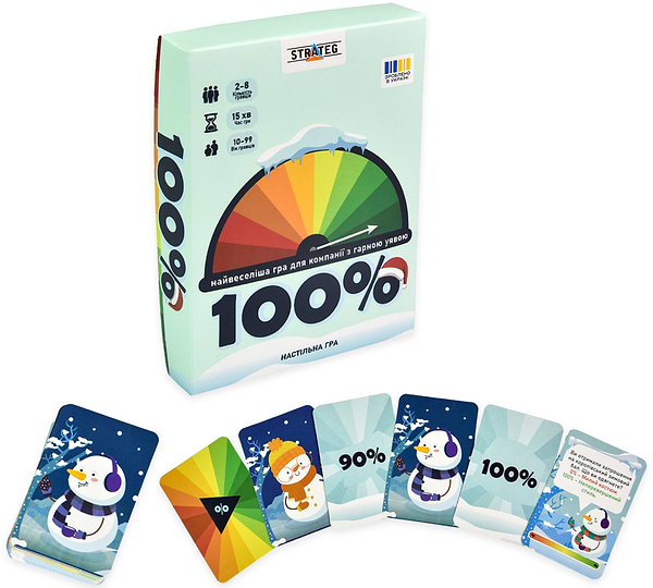 Фото - Настольная игра (8+) Strateg 100% развлекательная на украинском языке (30802)