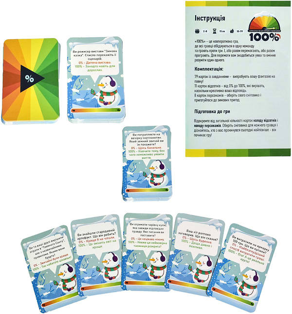 Фото - Настольная игра (8+) Strateg 100% развлекательная на украинском языке (30802)