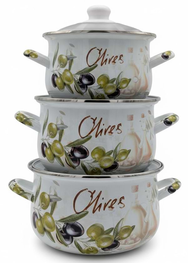 Фото - Набор кастрюль VERONA 1,6 л, 2,3 л,  3 л (VR-0001-03)