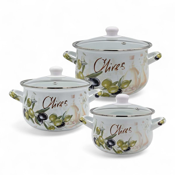 Фото - Набор кастрюль VERONA 1,6 л, 2,3 л,  3 л (VR-0001-03)