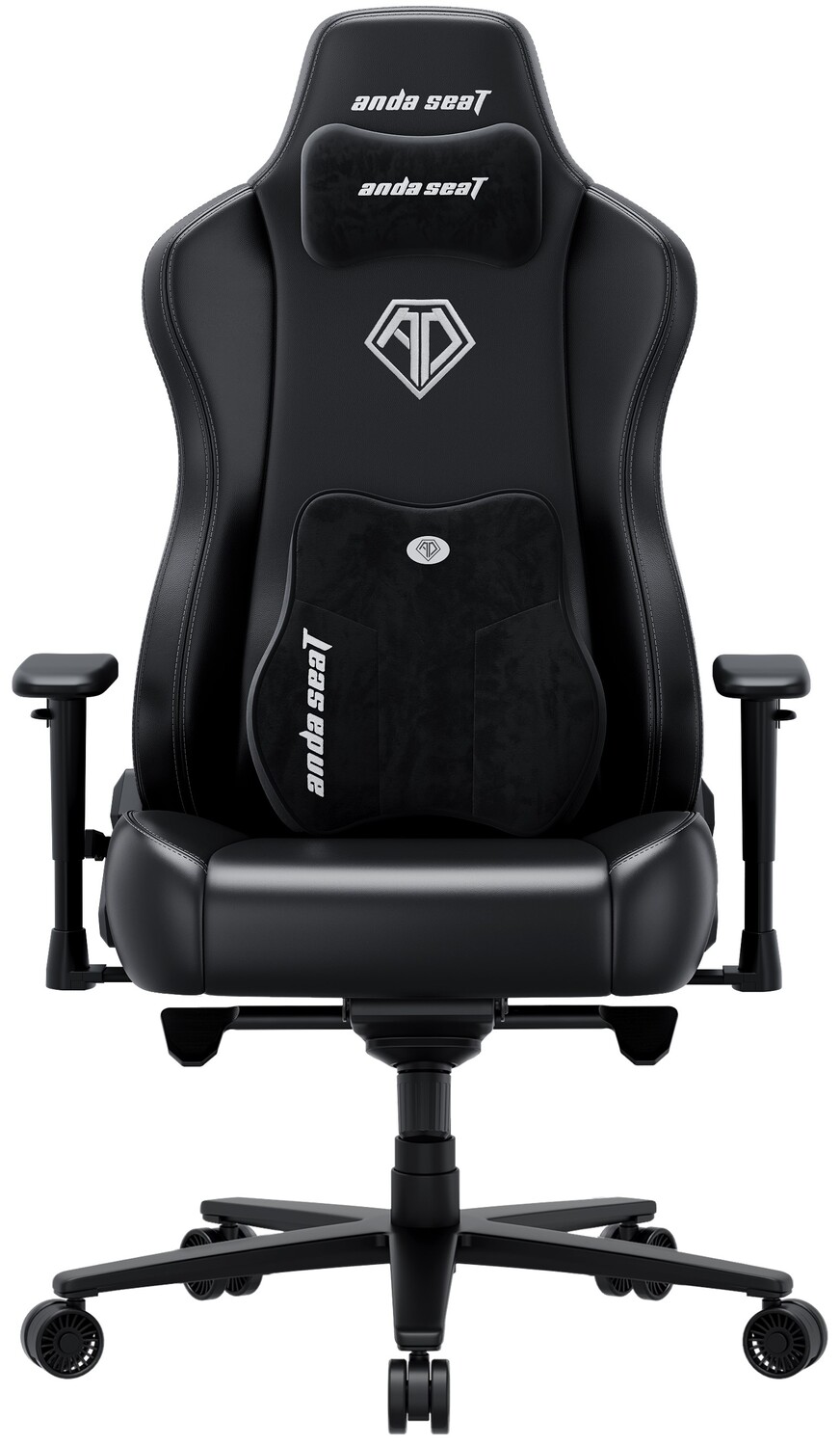 Крісло для геймерів Anda Seat Novis Plus  XL Black PVC (AD23YC-XL-01-B-PV-B04) - Фото 1