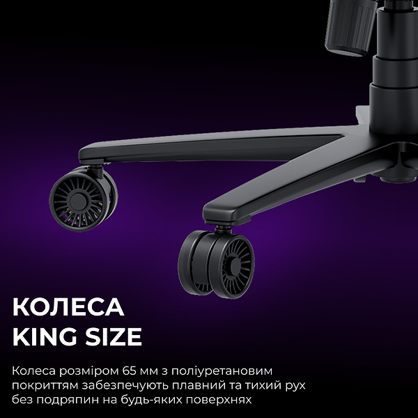 Фото - Крісло для геймерів Anda Seat Novis Plus  XL Black PVC (AD23YC-XL-01-B-PV-B04)