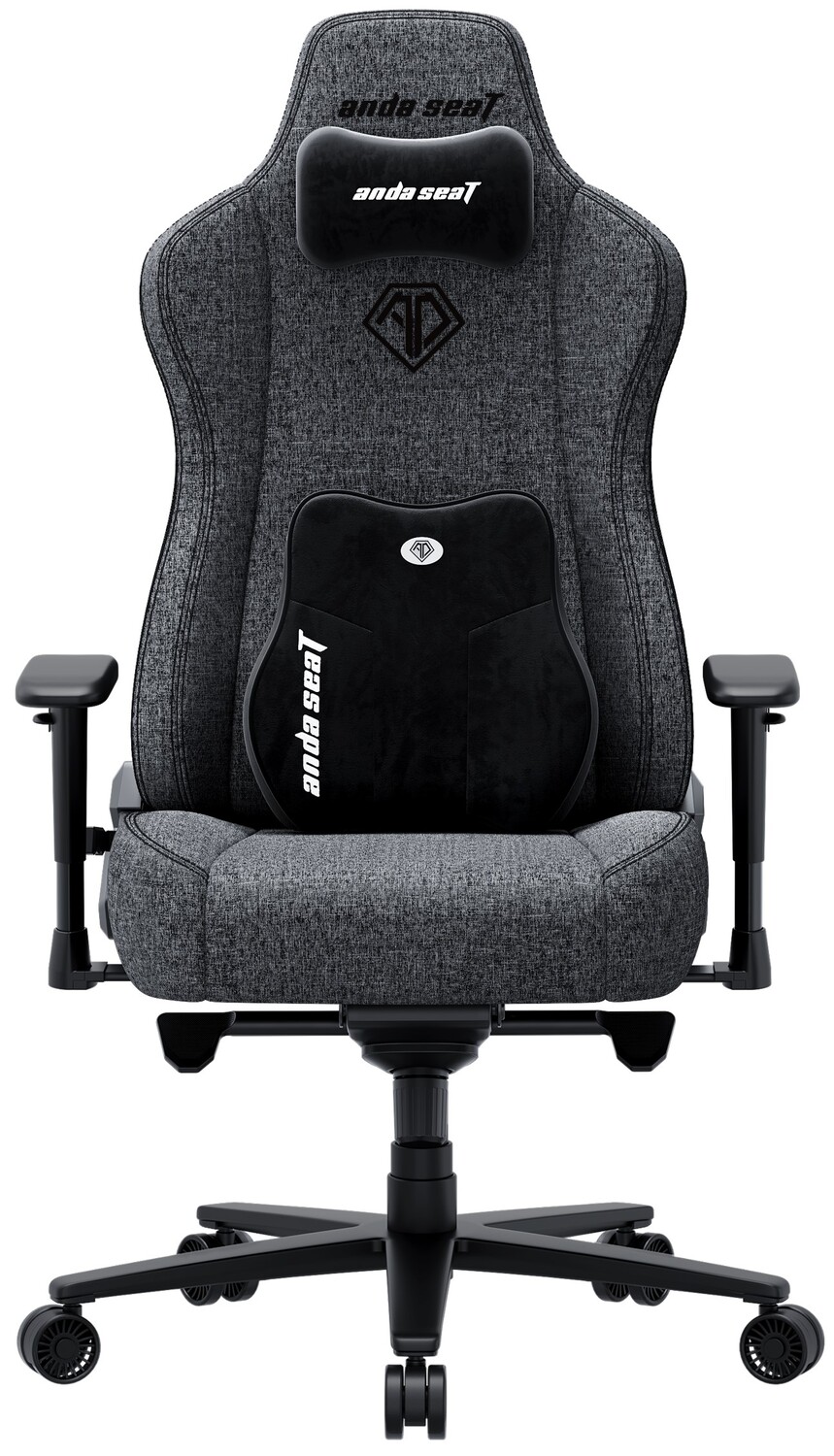 Крісло для геймерів Anda Seat Novis Plus XL Dark Grey Fabric (AD23YC-XL-01-GB-F-G04) - Фото 1