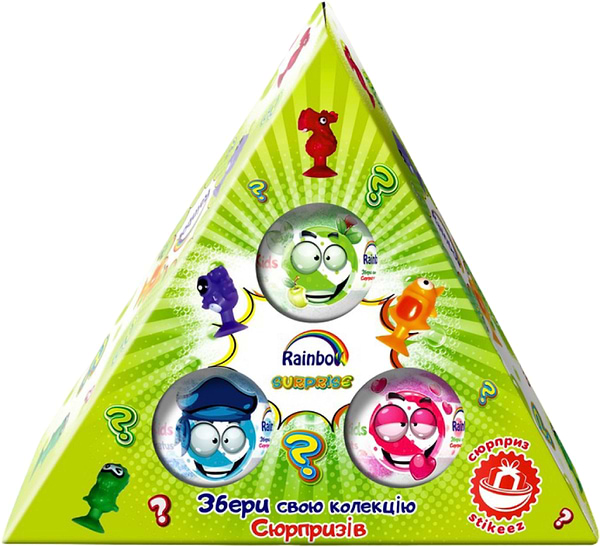 Фото - Бомбочки для ванни Аква Шайн Rainbow набір 300 г з сюрпризом (4820240940715)