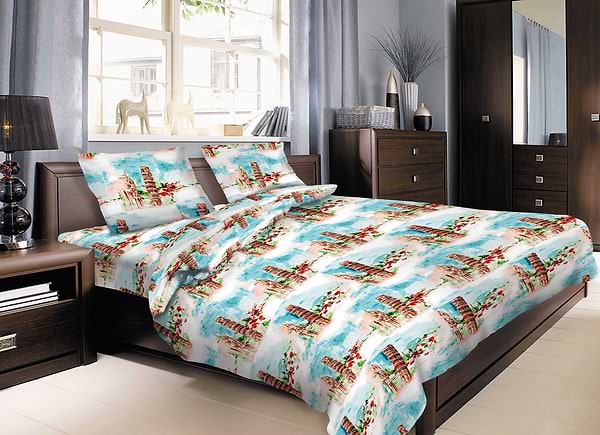 Фото - Комплект постельного белья Zastelli 6112 бязь 200х220 Разноцветный (11296)