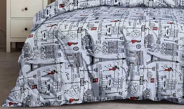 Фото - Комплект постельного белья Zastelli 102 бязь 2х145х210 Разноцветный (14882)