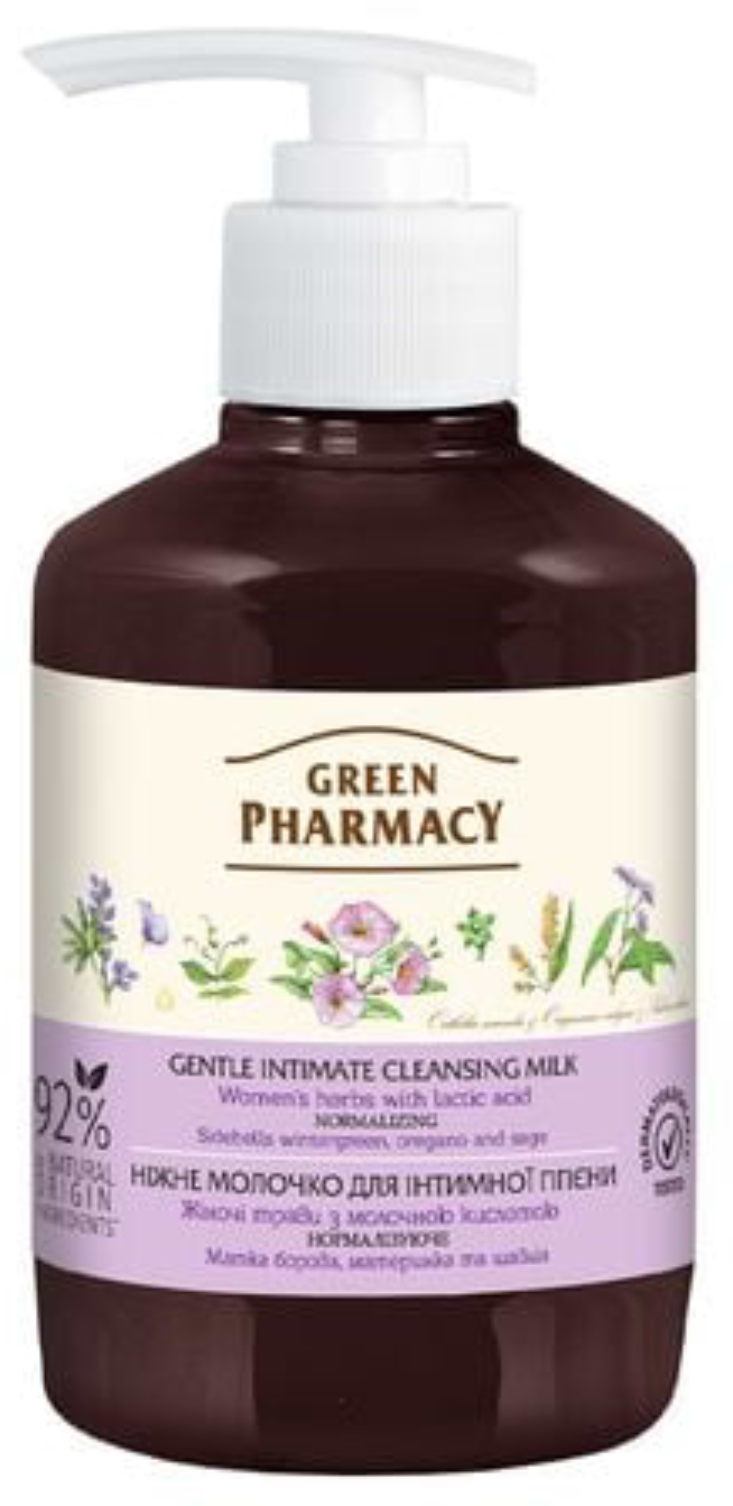Молочко для інтимної гігієни Green Pharmacy Жіночі трави 370 мл (4823015935121)