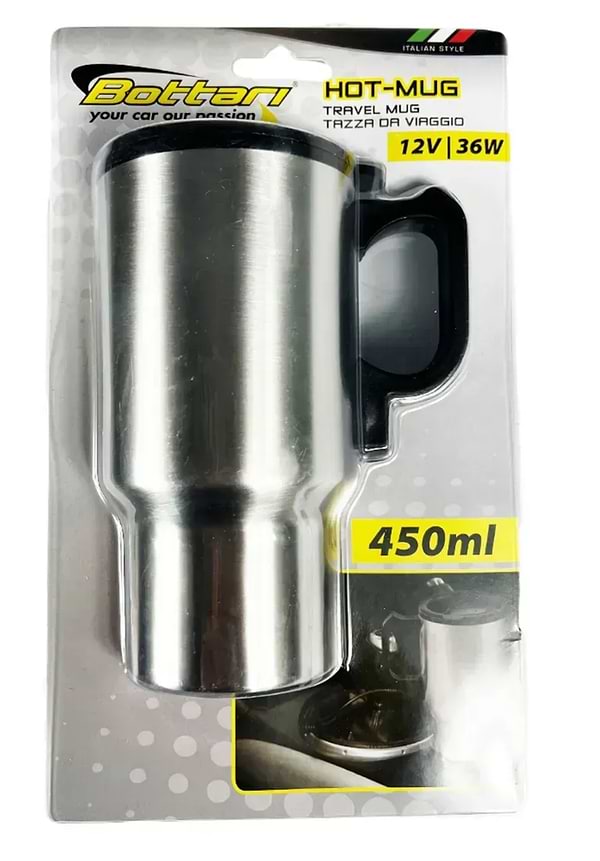 Фото - Термочашка Bottari 450 мл 12 V HOT-MUG (30305-IS)