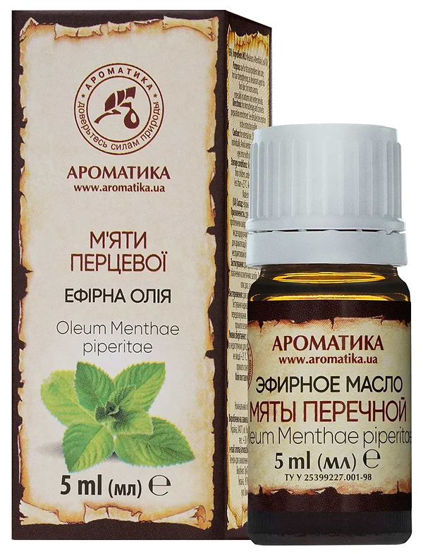 Фото - Эфирное масло Ароматика мяты перечной 5 мл (4820031051330)