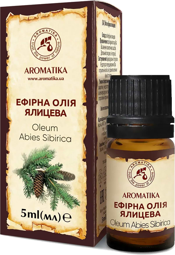 Фото - Ефірна олія Ароматика ялицева 5 мл (4820031051361)