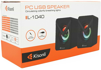 Фото - Комп'ютерна акустика компактна 2.0 Kisonli L-1040 Black