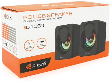 Фото - Комп'ютерна акустика компактна 2.0 Kisonli L-1030 Black