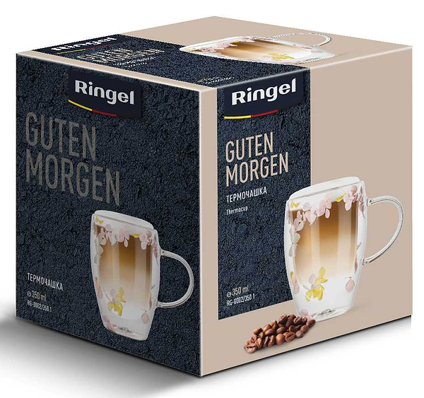 Фото - Чашка з подвійними стінками Ringel Guten Morgen Blume 350 мл (RG-0002/350 1)
