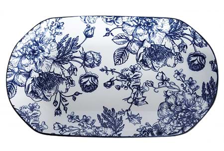 Блюдо Limited Edition BLOSSOM BLUE 30 см (YF7001-7)