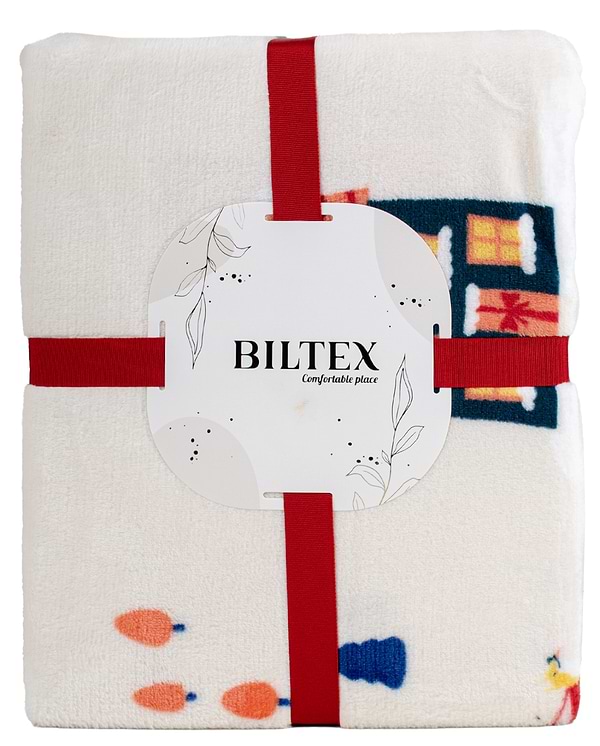 Фото - Плед євро Biltex новорічний пісочний Holiday Mood 200х220 (4820298410673) Фото - Плед євро Biltex новорічний пісочний Holiday Mood 200х220 (4820298410673)