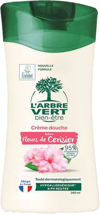 Крем-гель для душа L'Arbre Vert Вишневый цвет 260 мл (3450601100406)