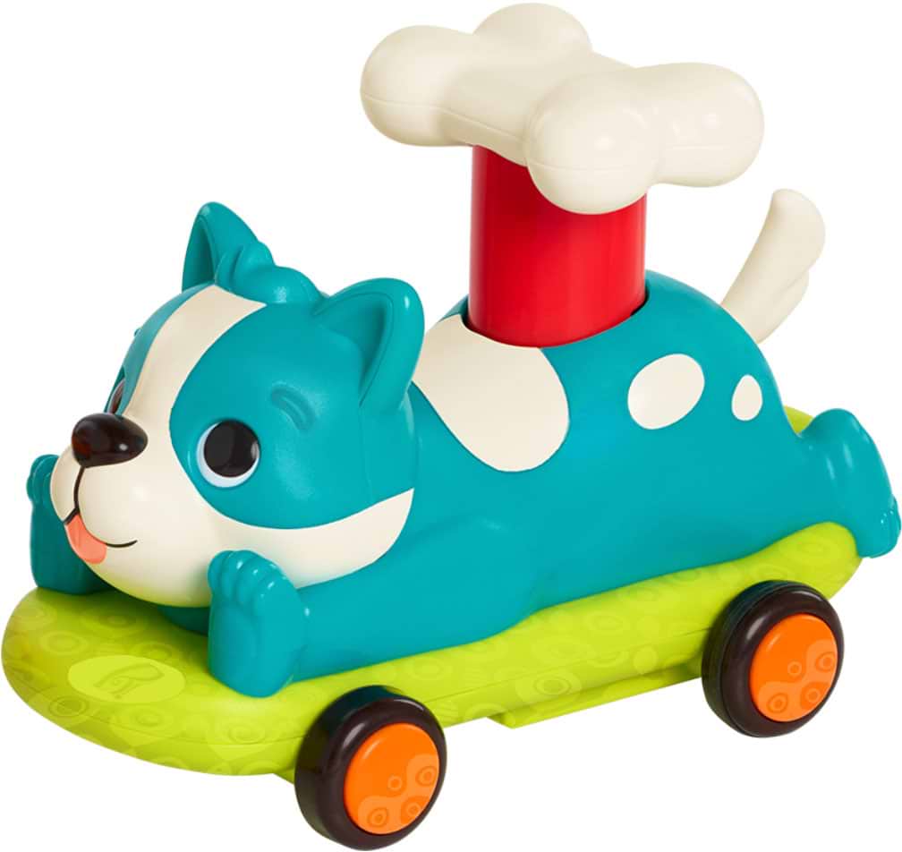 Інерційний ігровий транспорт для малюка Battat Лапкомобілі - ПЕСИК БІРЮЗА (BX2504Z)