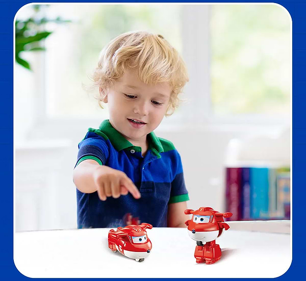 Фото - Колекційна фігурка Super Wings Transform-a-Bots Jett (EU780010)