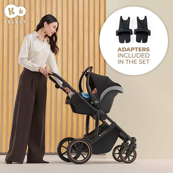 Фото - Коляска універсальна 2 в 1 Kinderkraft Prime 2 Shadow Grey (KSPRIM02GRY2000)