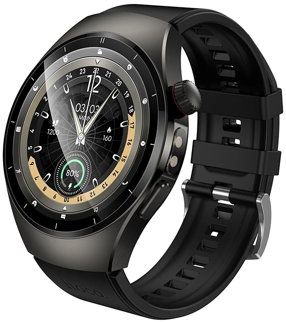 Смарт-годинник HOCO Y40 38mm. 315 mAh. IP68 Black (6942007672078)