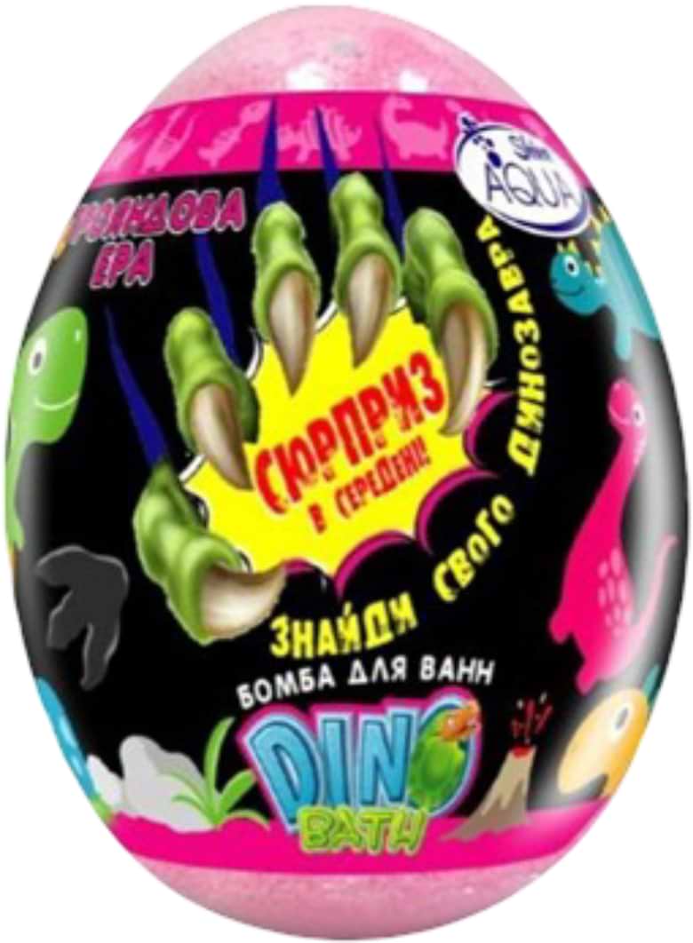 Бомба для ванны DinoBath 145 г Розовая эра (4820240940494)