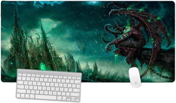 Фото - Коврик для мыши игровой Voltronic Fantasy Art. Demon hunter and castle (YT-MH382)