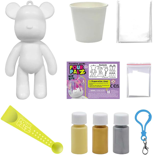 Фото - Набор для декупажа и росписи Pour Palz Брелок Ведмежёнок S2 в ассортименте (GS-G66341)