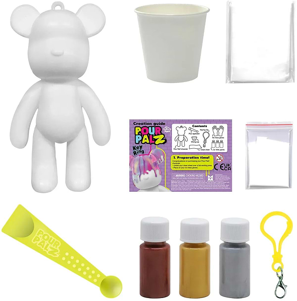 Фото - Набор для декупажа и росписи Pour Palz Брелок Ведмежёнок S2 в ассортименте (GS-G66341)