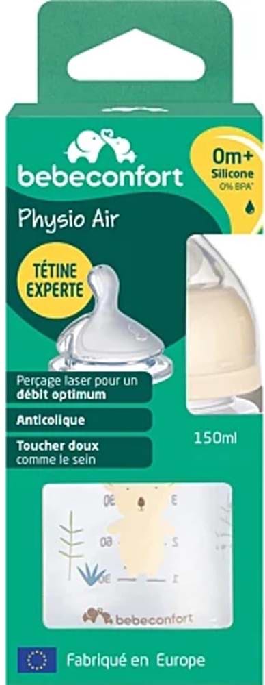 Фото - Пляшка для годування Bebe Confort Physio Air 150 мл Sand 0+