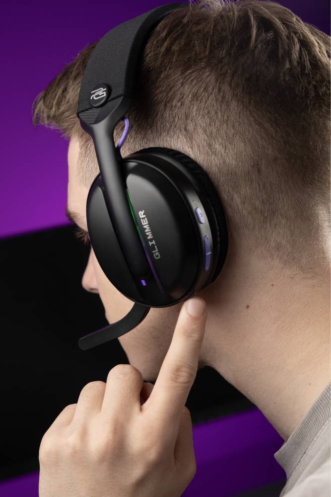 Фото - Гарнитура беспроводная игровая Proove Gaming Glimmer (APP) Black/Purple (WHGL00022016)