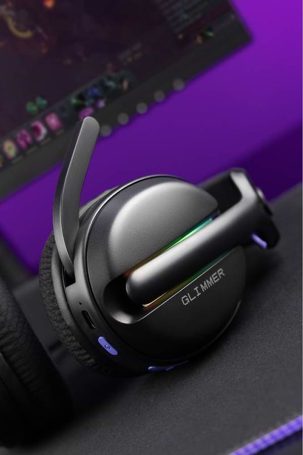 Фото - Гарнитура беспроводная игровая Proove Gaming Glimmer (APP) Black/Purple (WHGL00022016)