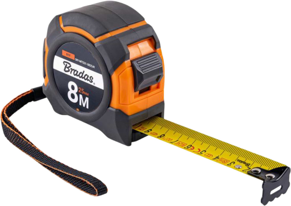 Рулетка BRADAS SNAP soft 8 м/25 мм (DIY-MTS31-0825/K)