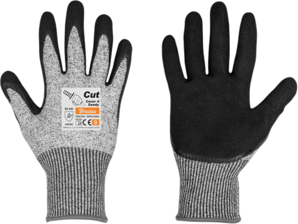 Рукавички садові BRADAS від порізів CUT COVER 4, розмір 9 (RWCC4SN9)