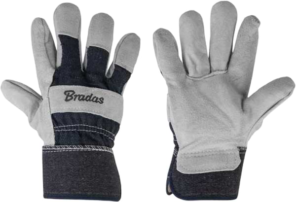 Фото - Рукавички садові BRADAS Iron Bull з натуральної телячої шкіри, розмір 10.5, 1 пара Сірі (RWIB105)