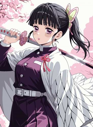 Картина по номерам Santi Demon Slayer. Shinobu Kocho 30х40 см (955044)