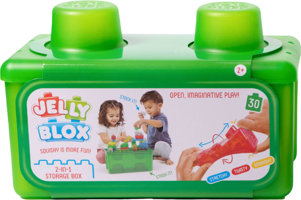 М'який конструктор для малюків Jelly Blox сенсорний У КЕЙСІ 2 В 1: БУДУЙ-СКЛАДАЙ (931693)